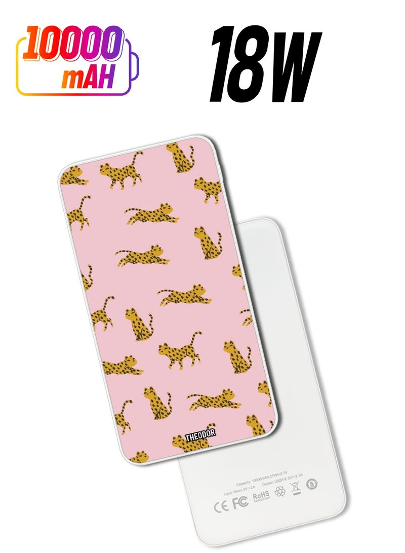 Theodor 10,000 mAh Super Fast Charging Ultra Compact Power Bank with Quick Charge & Power Delivery, Portable Charger For iPhone and Android cubs - Image 1