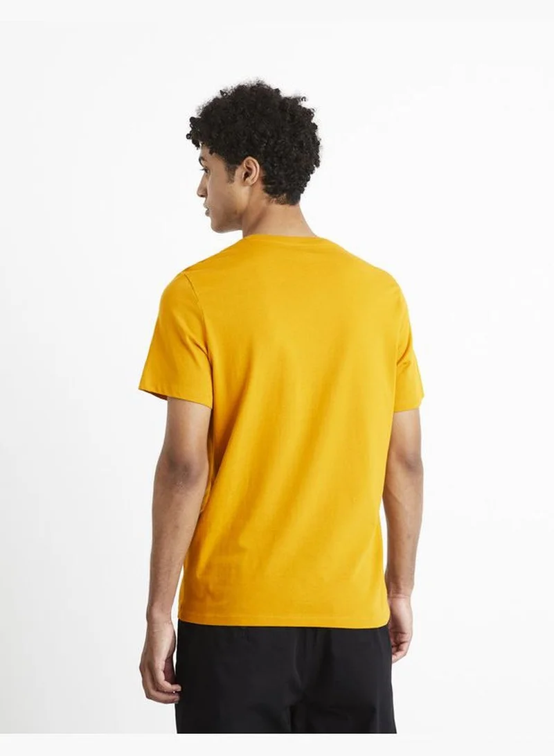 سيليو Celio Casual T-Shirt - Yellow