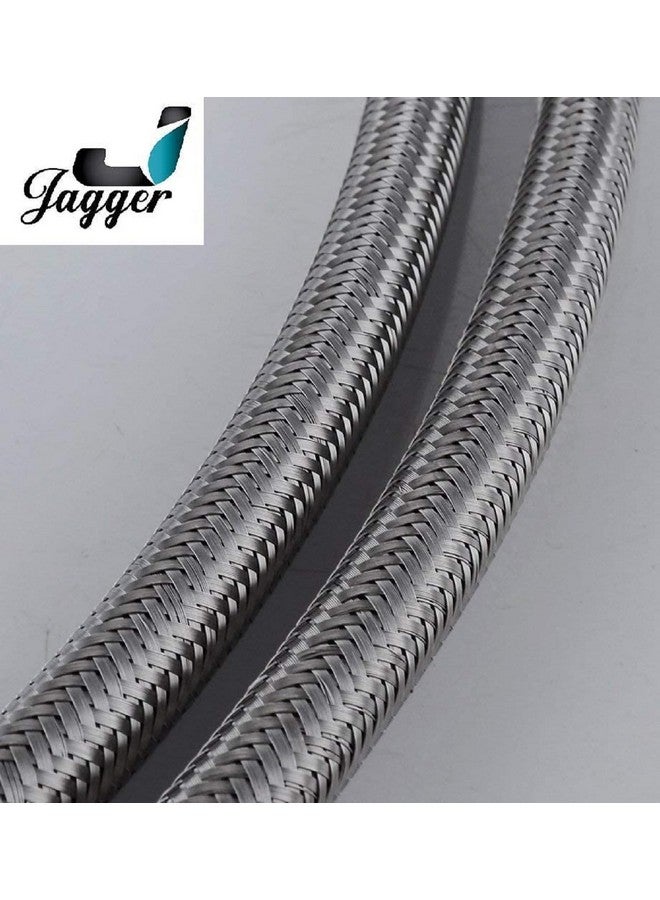 JAGGER CP2235 Stainless Steel 304 Grade Connection Pipe For Geyser, Wash Basin & Toilet Seat Flush, 304 SS Finish (Material - SS Wired & Width - 0.5 Inch) PACK OF - 2 (36 INCH) - Image 5