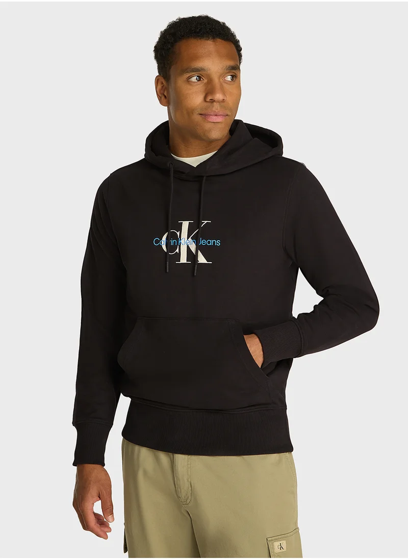 كالفن كلاين جينز Distressed Monologo Hoodie