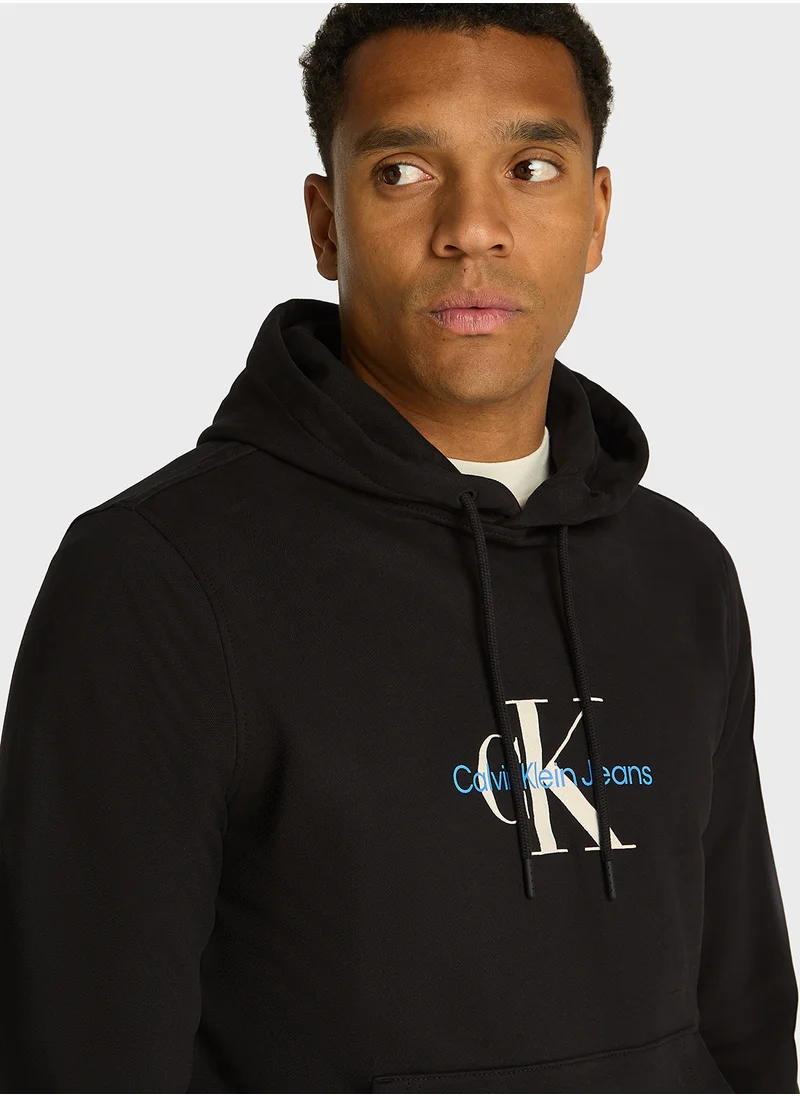 كالفن كلاين جينز Distressed Monologo Hoodie