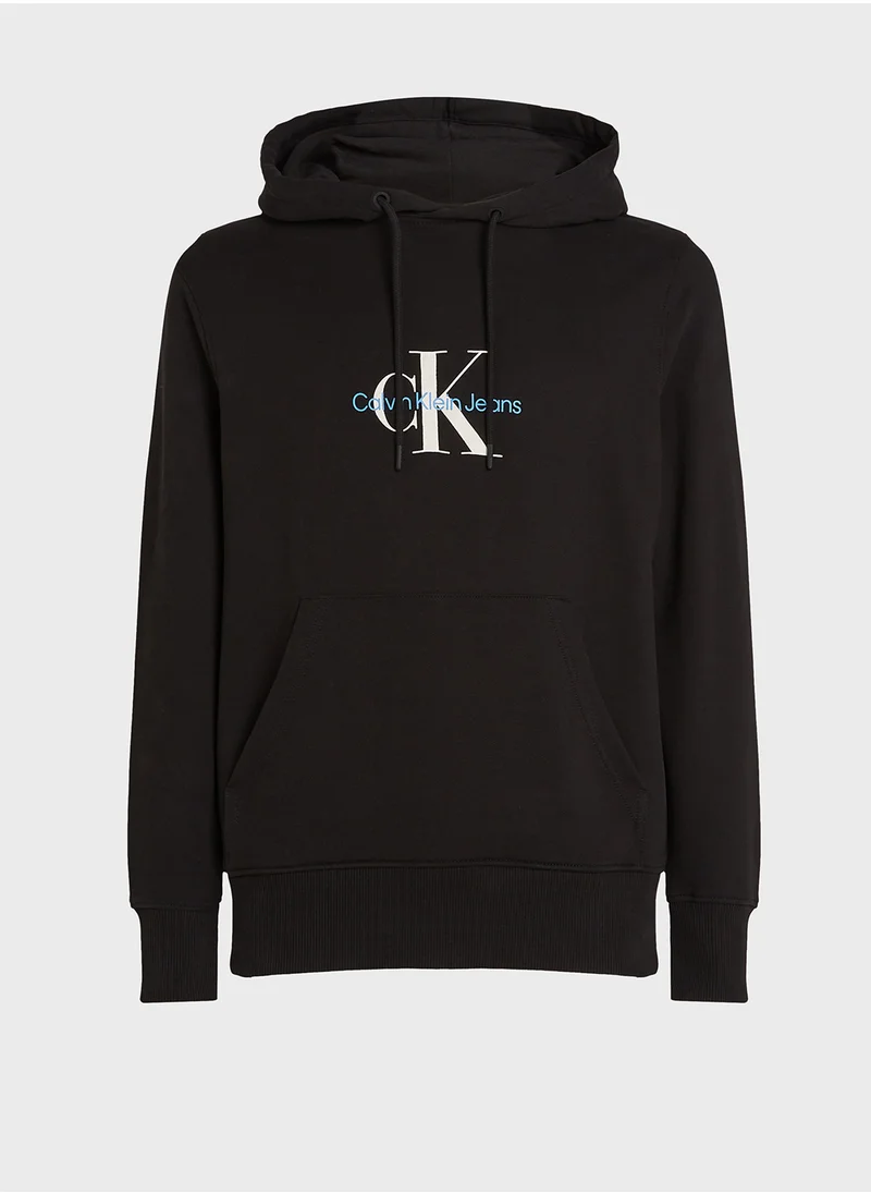 كالفن كلاين جينز Distressed Monologo Hoodie
