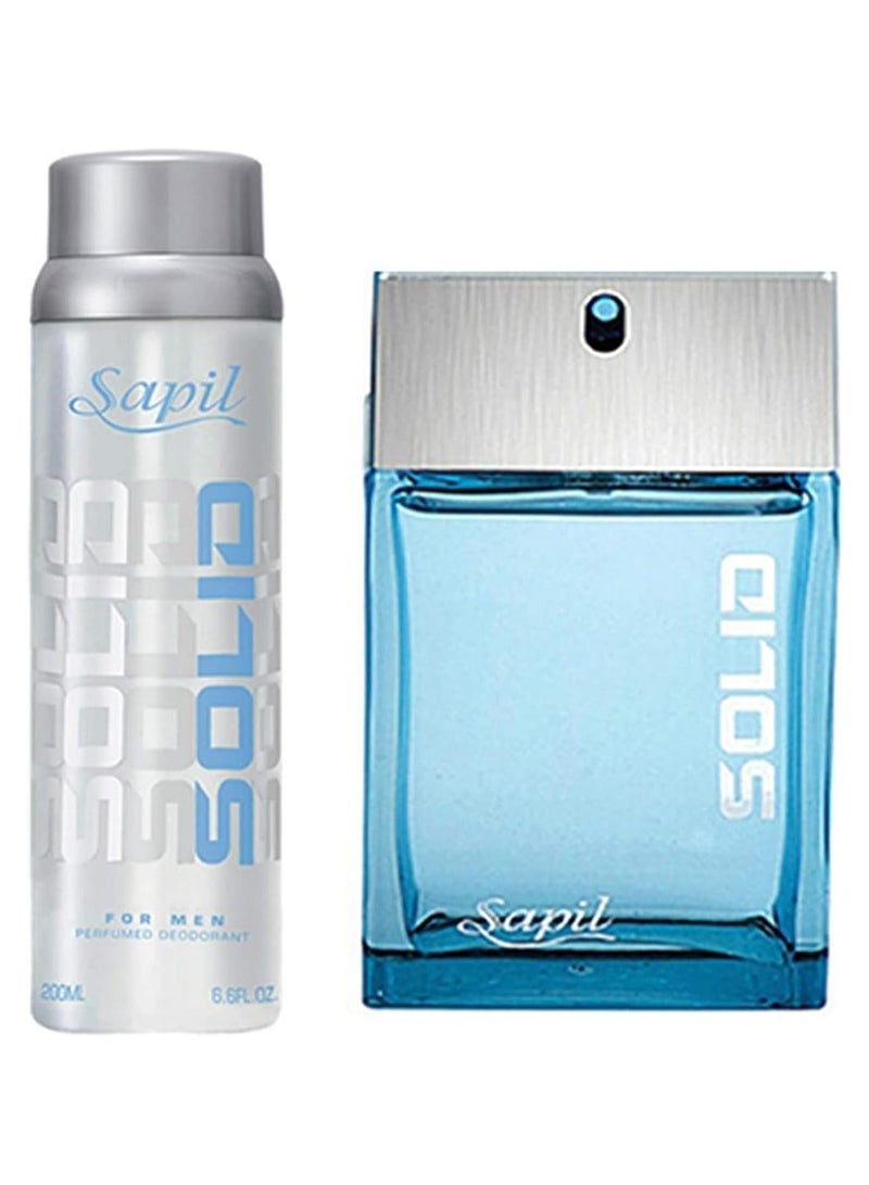 Sapil Men's Solid Gift Set (100ml,150ml)