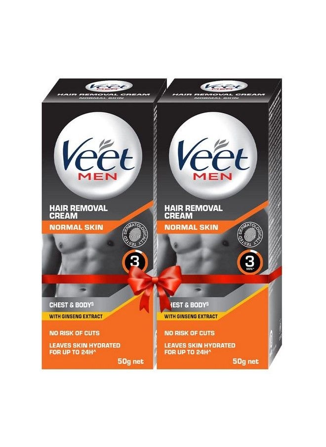 Veet - Hair Removal Cream For Men Normal Skin 50G Each (Pack Of 2) - Image 1
