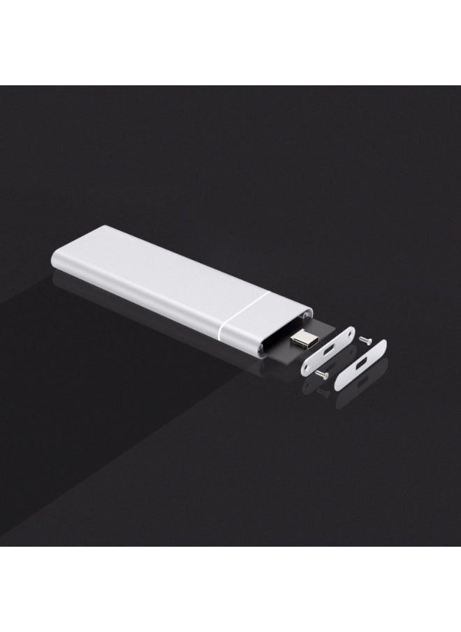 ماركة غير محددة صندوق محرك أقراص صلبة SSD 3.1type-C إلى M2NGFF ذو الحالة الصلبة، صندوق محرك أقراص صلبة معدني من النوع c، منفذ المصنع - اللون: أسود  - Image 3