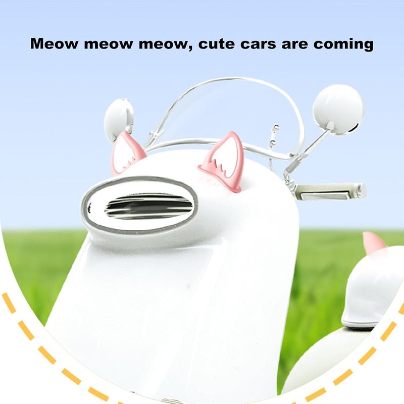 Motorcycle Ear Hat - Cat Ears Hats, Cat Ears Helmet, 1 Pair of Cat Ear Helmet Stickers, Motorcycle Hat, Cat Ear Decorations - Image 3