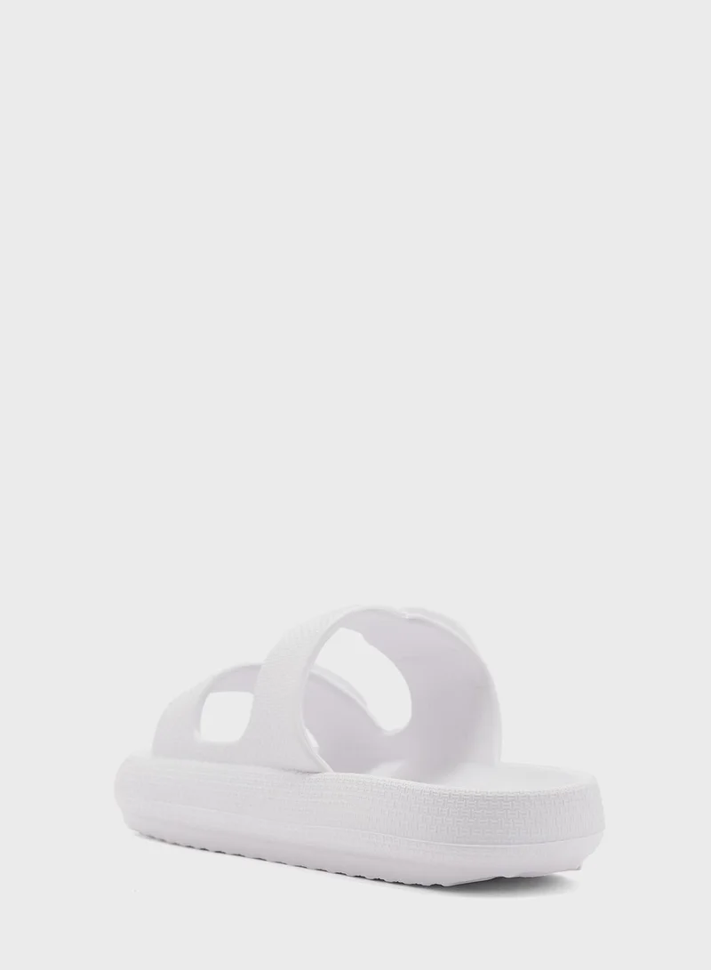 جينجر Double Buckle Slides