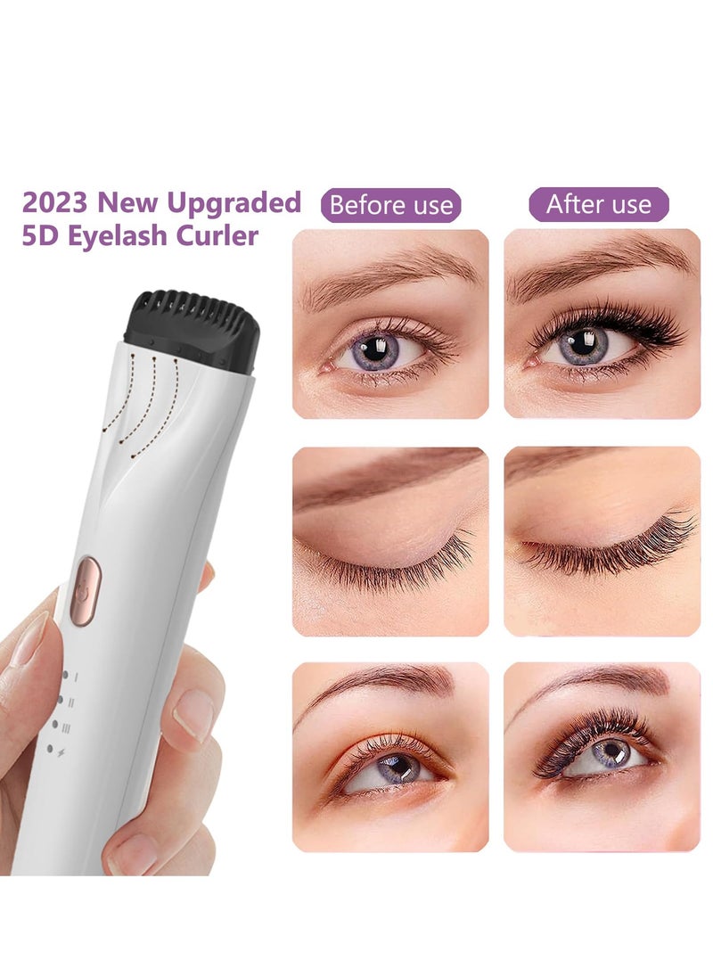 KASTWAVE Heated Eyelash Curlers for Fast Heat Up, Electric Eyelash Curler with Ergonomic Design for Long Lasting, Heated Eyelash Curler with 3 Adjustable Temperature Fit for Eyelashes Curve  - Image 2