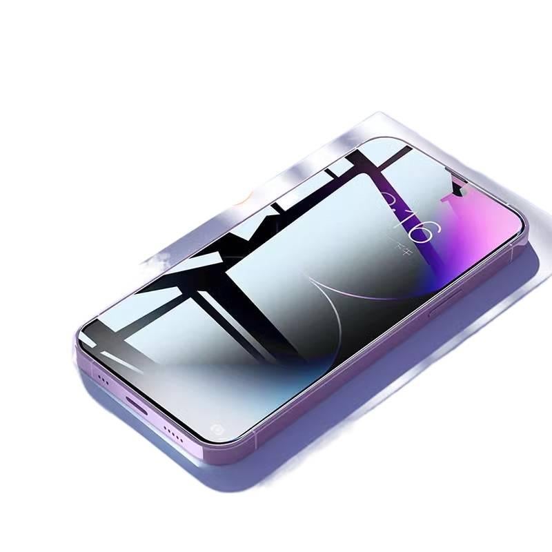 Case Protective Glass Phone for iPhone XS with Privacy and Matte Finish and Anti Fingerprint in Black Edge Privacy Film - Image 5