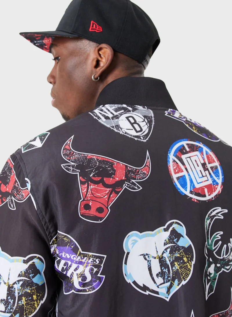 NEW ERA Team Logo Aop Bomber Jacket