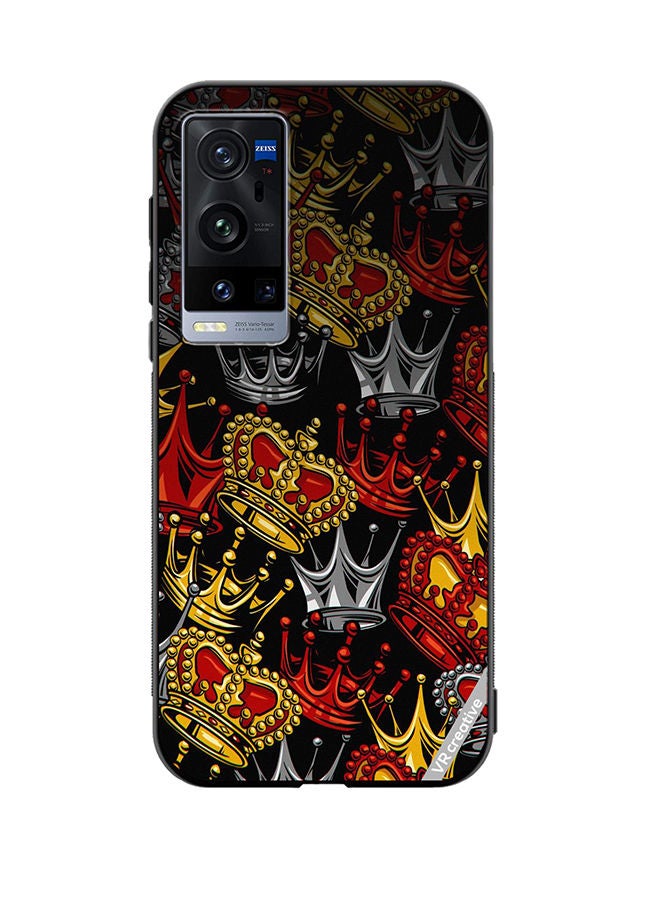 VR CREATIVE Protective Case Cover For Vivo X60 Pro Plus King And Queen Design Multicolour - Image 1