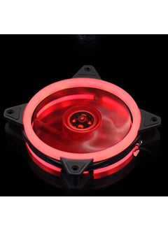 Generic Aurora Eclipse 16LED 12025 Dual Ring PC Case FanDouble Ring Red Light Double Ring Red Light 