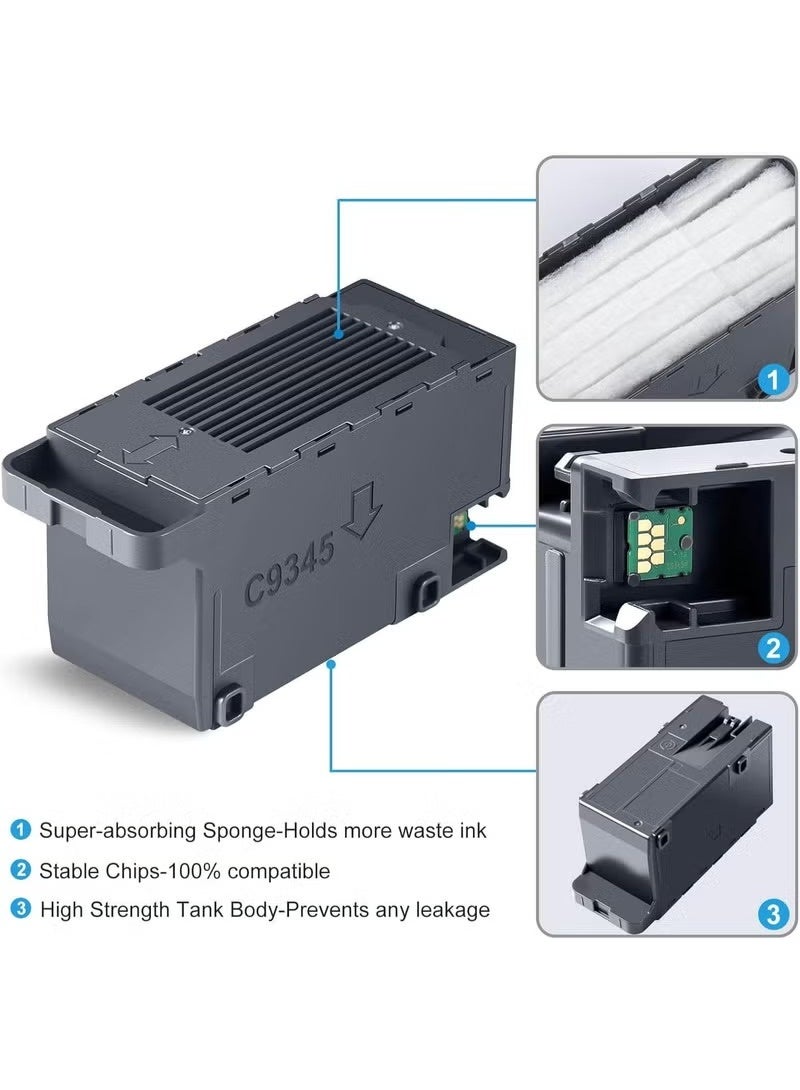 صندوق صيانة الحبر C9345 متوافق مع طابعة EcoTank Pro ET-5880 ET-5850 ET-5800 ET-16600 ET-16650 Workforce Pro WF-7820 WF-7840 ST-C8000 - Image 3
