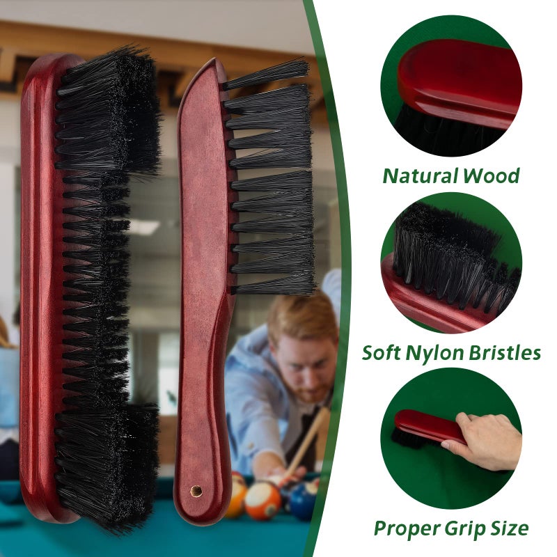 Adhafera Pool Table Brush For Felt  Billiard Brush Set With Soft Nylon Bristles  Durable Pool Table Accessories For Game Rooms  Home & Bar - Image 3
