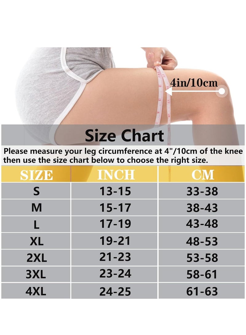 عام دعامات الركبة النحاسية مع حزام لألم الركبة للنساء والرجال (عبوة من قطعتين)، كم ضغط للركبة لالتهاب المفاصل، الرباط الصليبي الأمامي، تمزق الغضروف المفصلي، تخفيف آلام المفاصل، دعم الركبة للعمل والجري ورفع الأثقال - Image 2