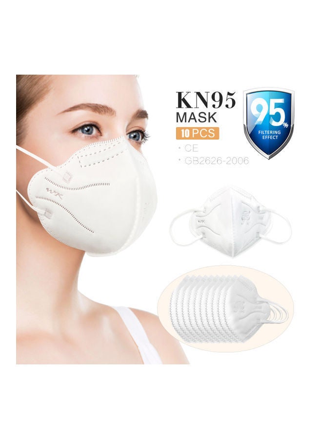 NIBEMINENT 10-Piece KN95 Respirator Non-Woven Fabrics Face Mask - Image 1