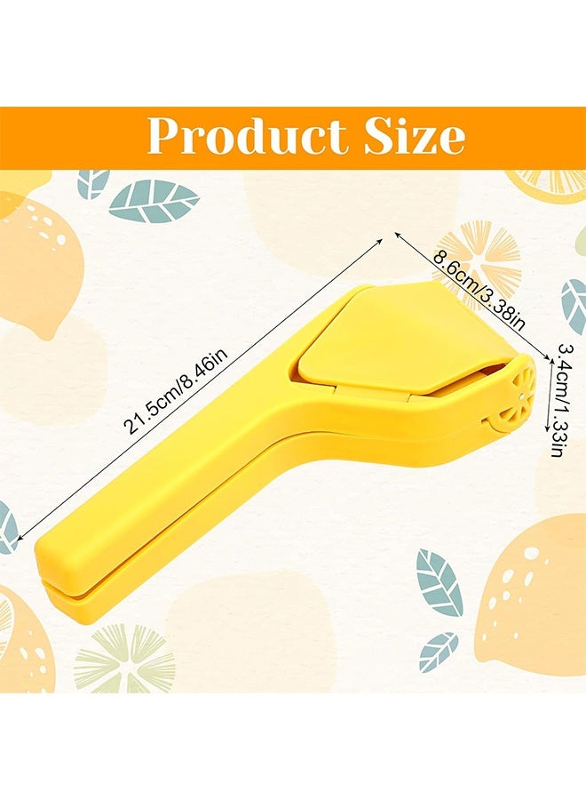 MXN Manual Juicers, Large Flat Lemon Squeezer, Folds Flat For Space-Saving Manual Juicers (Yellow) - Image 2