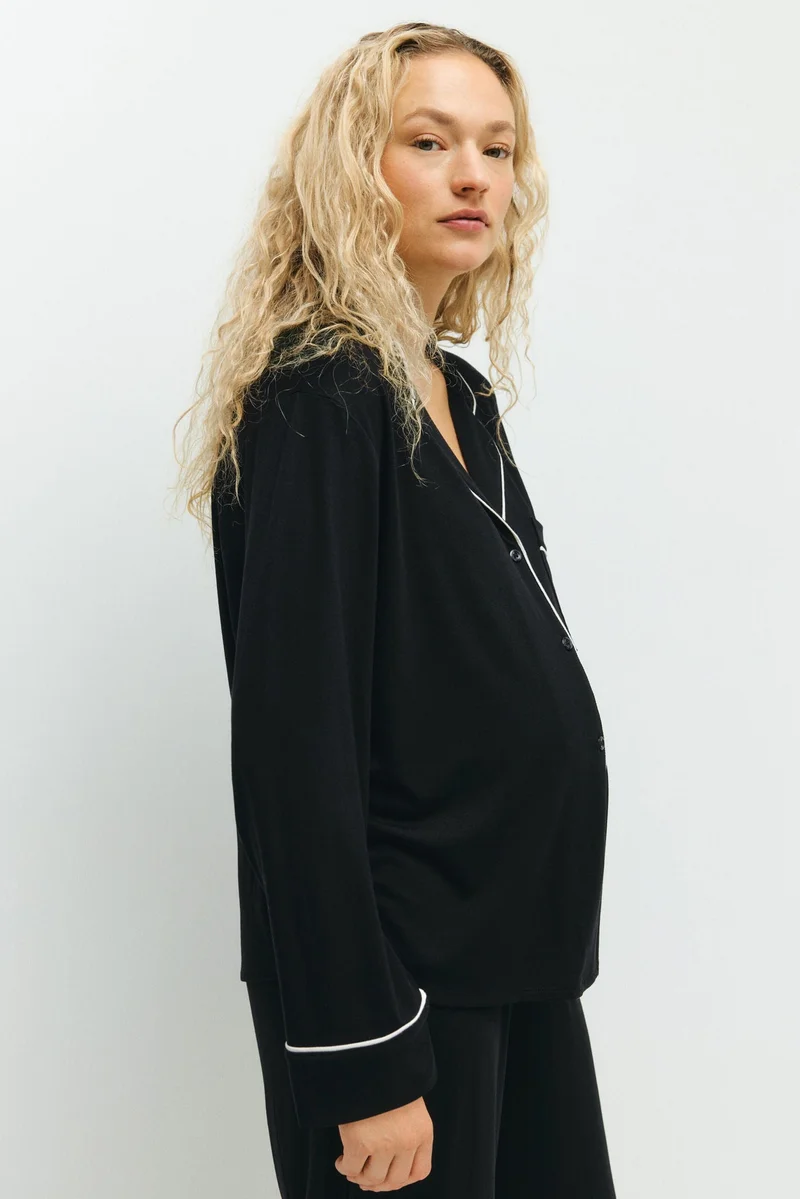 H&M MAMA Piping-detail pyjamas