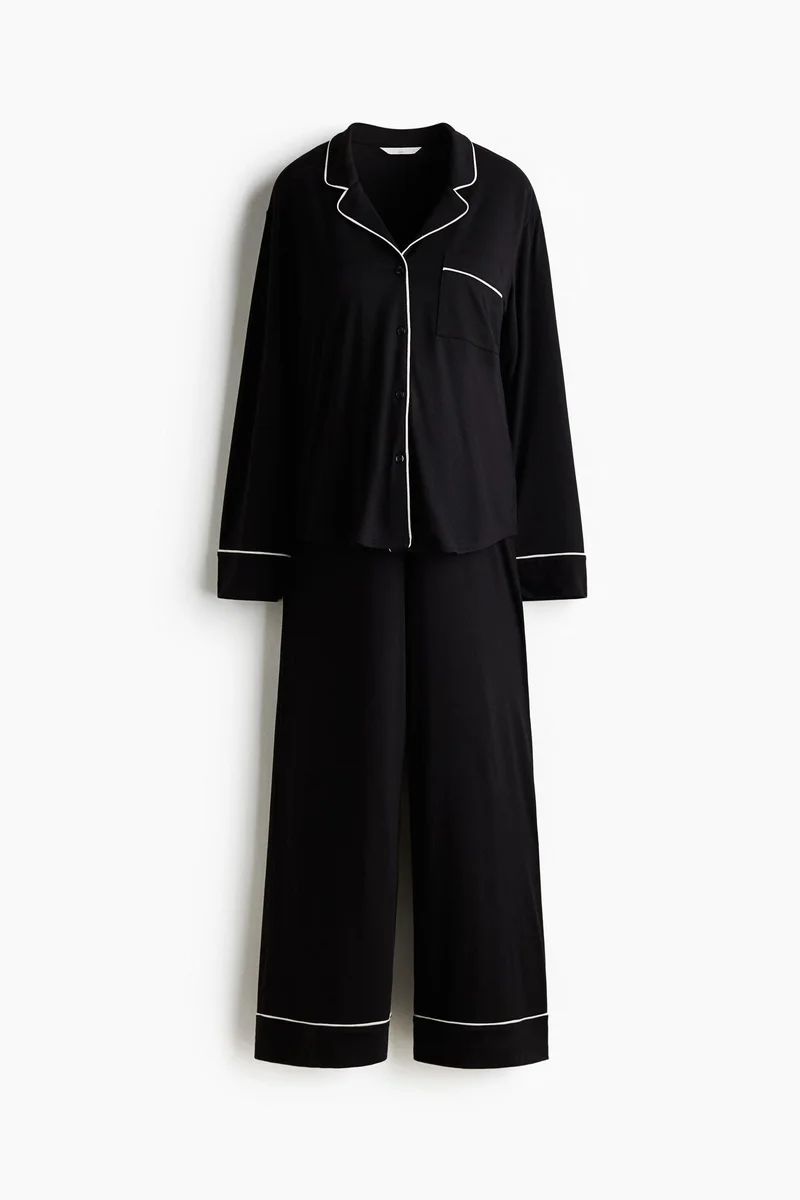 H&M MAMA Piping-detail pyjamas