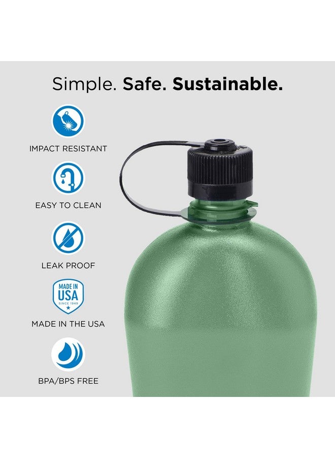 Nalgene Oasis Water Bottle Red 32 Oz Tritan Copolyester For Camping - Image 2