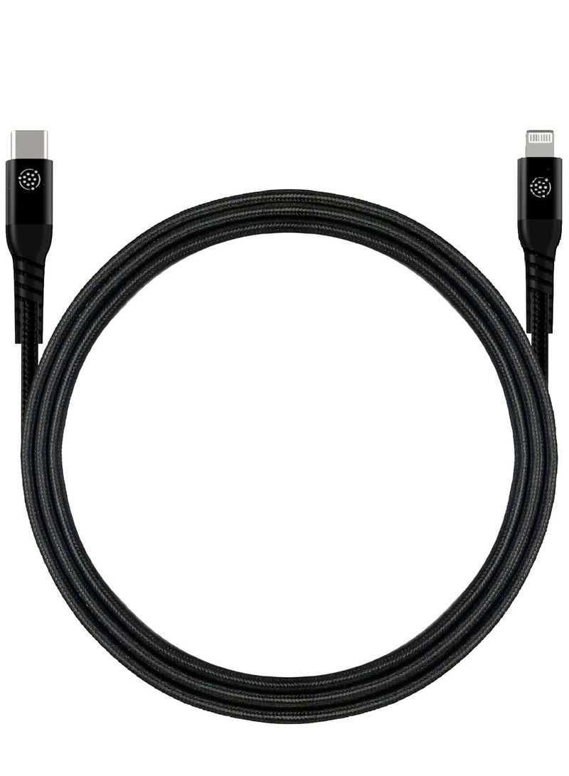 النقاط الزرقاء كابل USB-C أزرق نقطي بموصل لايتنينغ 3 متر - Image 2