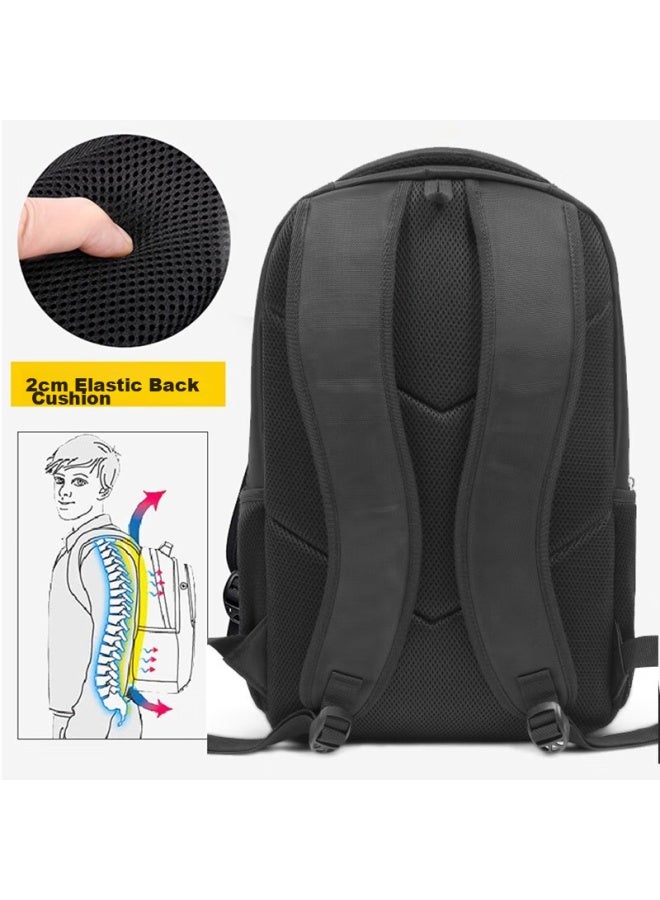 Septwolves Backpack For Men, Laptop Bag 15.6 Inch, Business Commute Travel Water-resistant Portable Student Schoolbag - Image 5