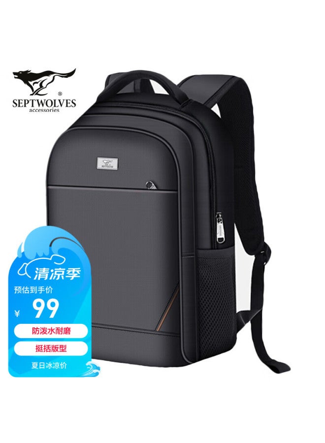 Septwolves Backpack For Men, Laptop Bag 15.6 Inch, Business Commute Travel Water-resistant Portable Student Schoolbag - Image 1