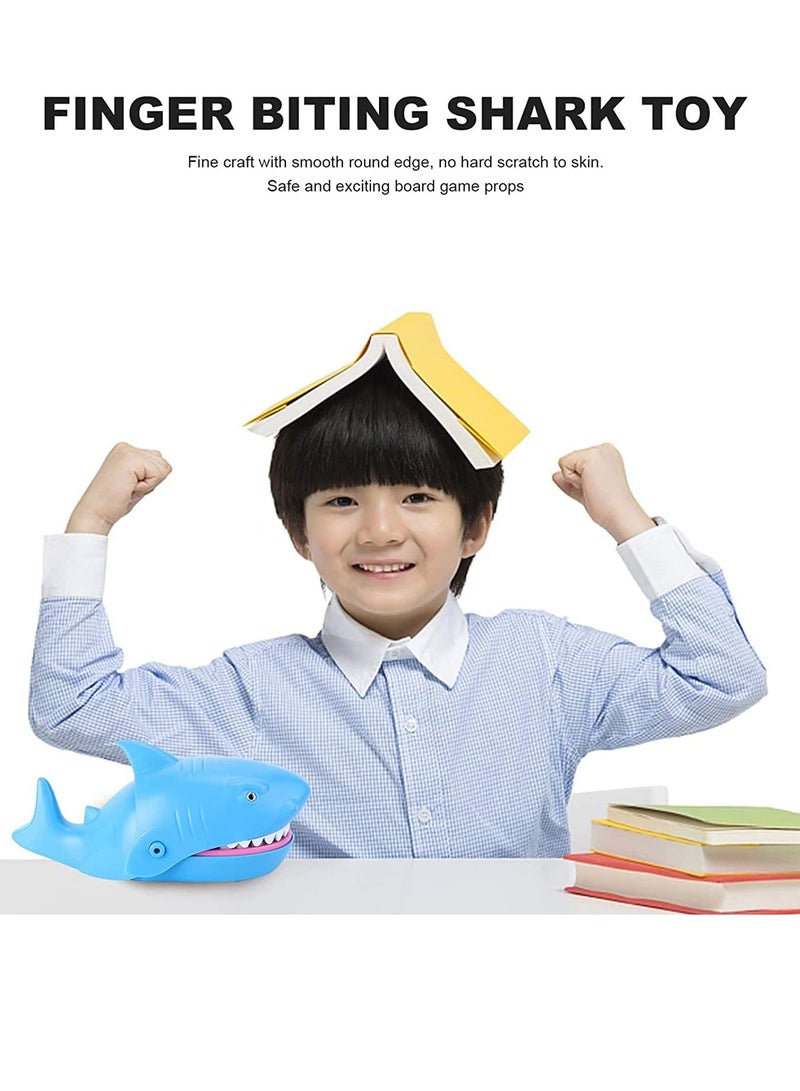 SOLARAE Shark Dentist Teeth Toys, Dentist Game Biting Finger Games Funny Tricky Chomp Hand Game, Daring Test Game for Kids Toddler Adult Gift Party Favor Gift Dark Blue - Image 2