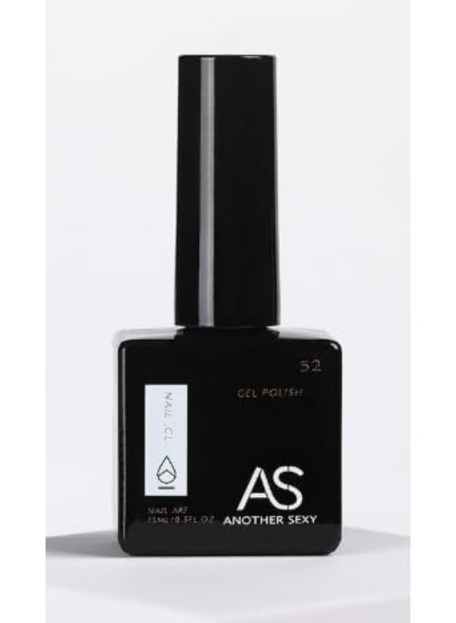 AS Another Sexy Gel Polish 52, 15ml Long-Lasting  Nail Gel Polish, BLACK - Image 1