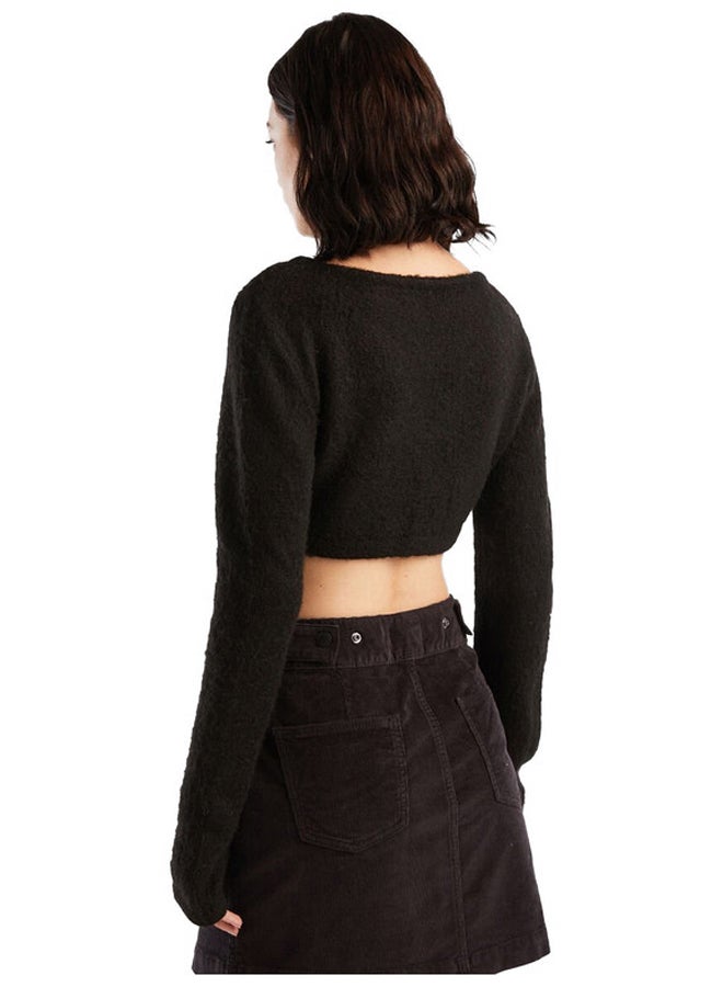 Benetton CROPPED SWEATER IN MOHAIR BLEND  - Image 3