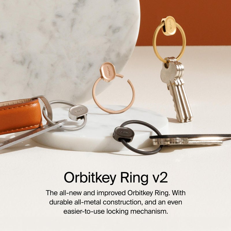 Orbitkey Ring V2 Quick Release Key Ring â€“ Easy-to-Use Key Holder with Secure Locking Mechanism â€“ Minimalist Keychain Organizer for Everyday Use â€“ Durable, Slim & Pocket-Friendly (Silver) - Image 2