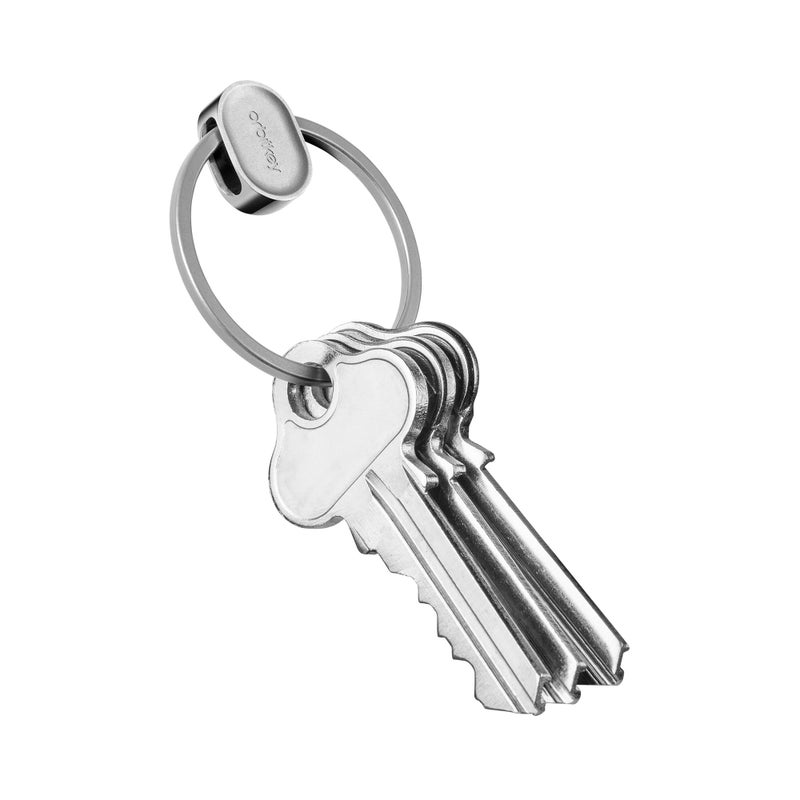 Orbitkey Ring V2 Quick Release Key Ring â€“ Easy-to-Use Key Holder with Secure Locking Mechanism â€“ Minimalist Keychain Organizer for Everyday Use â€“ Durable, Slim & Pocket-Friendly (Silver) - Image 1
