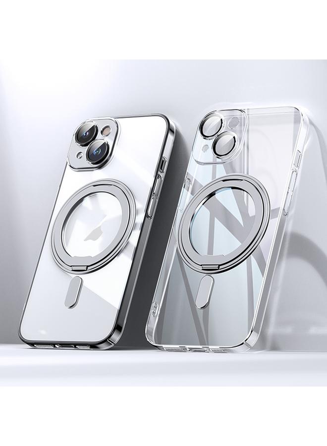 اس-توب جراب لهاتف iPhone 15 مطلي بالكمبيوتر مع حامل حلقي 360 درجة من Magsafe - Image 1