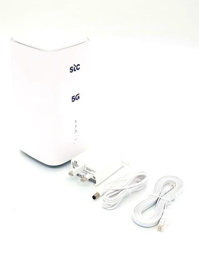STC 5G CPE 5 Router - Latest Version of STC SuperSpeed WiFi 6 - Download Speed Up to 3600Mbps "Support All Networks" H155-381 | White - Image 2