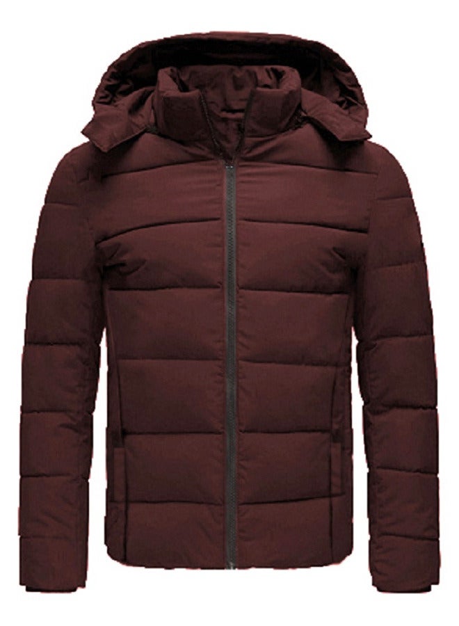 general Puffer Zipped Jacket With Removable Hood - Image 1