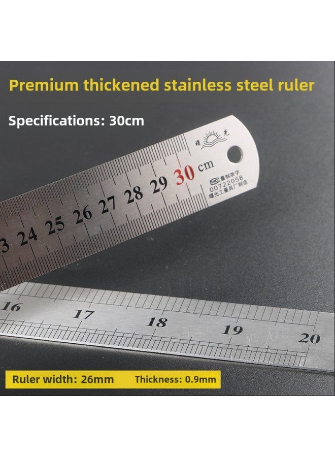 Industrial Grade Stainless Steel Angle Ruler Woodworking Special Angle Ruler 300mm500mm Thick Angle Ruler Wholesale-Model:30cm Stainless Steel Ruler  - Image 1