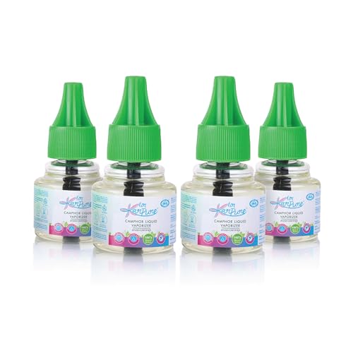Cycle Pure Karpure Camphor Repellent Refill Pack of 4, 45mlx4 | Original Kapoor Fragrance | Ayush Certified | Baby & Skin Safe, Pet Friendly - Image 1