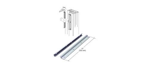 Prime-Line U 9513 12 In. Gray Painted Steel Constructed Latch Shield, For Swing-In Doors (Single Pack) - Image 4