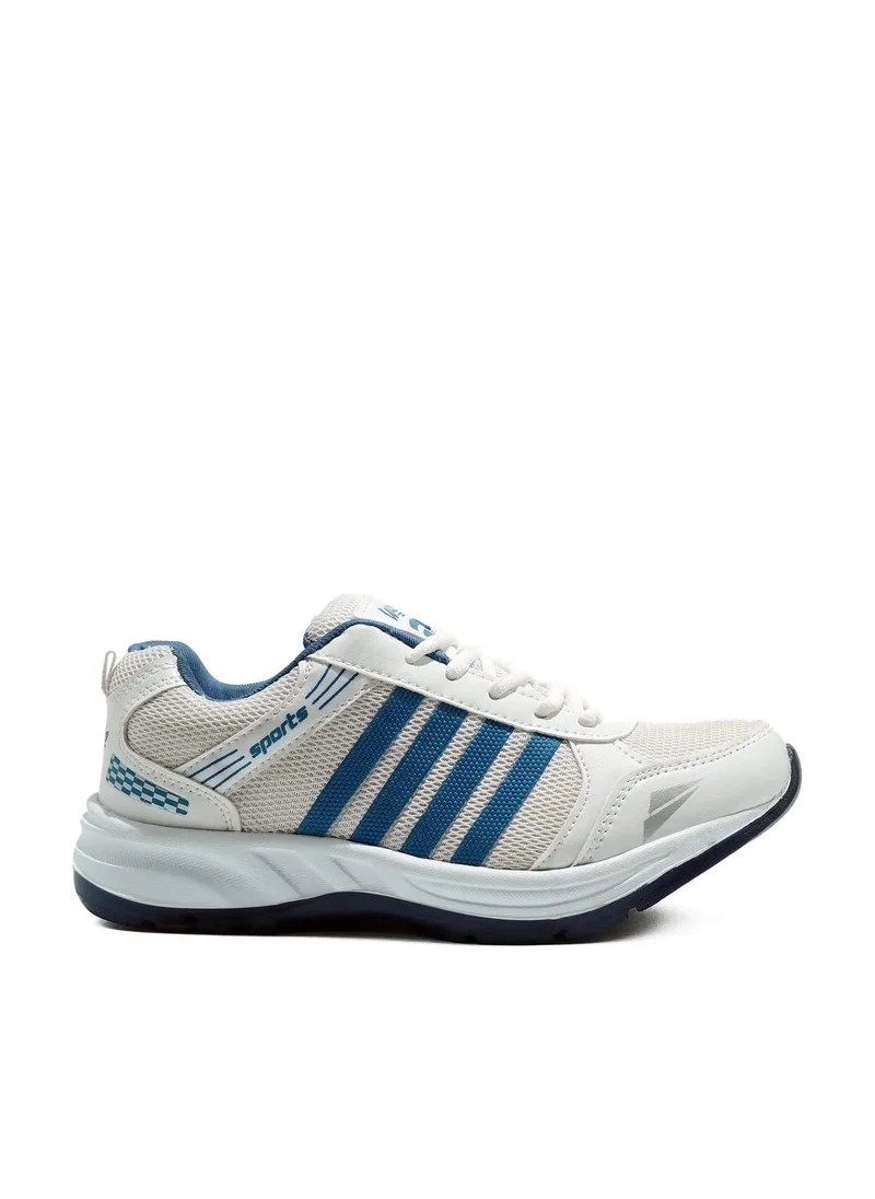 أسيان حذاء رياضي رجالي للجري أبيض وأزرق