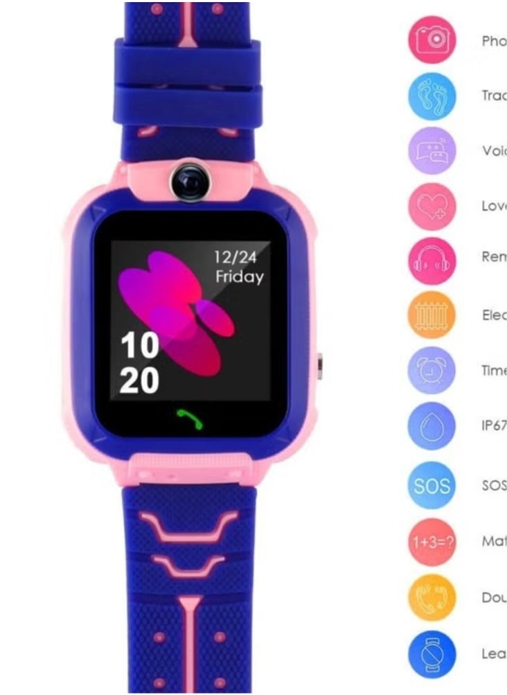 FLEXYKO - C002 Waterproof Smart Watch For Kids Pink - Image 1