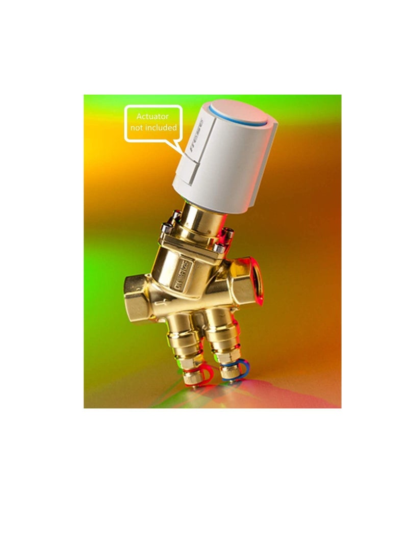 Frese OPTIMA Compact Pressure Independent Balancing & Control Valve 53-1338 3/4Inch, DN20/PN25 M/M High 5 P/T, AC Chiller Water Actuator Control Valve, Made in Denmark  - Image 3