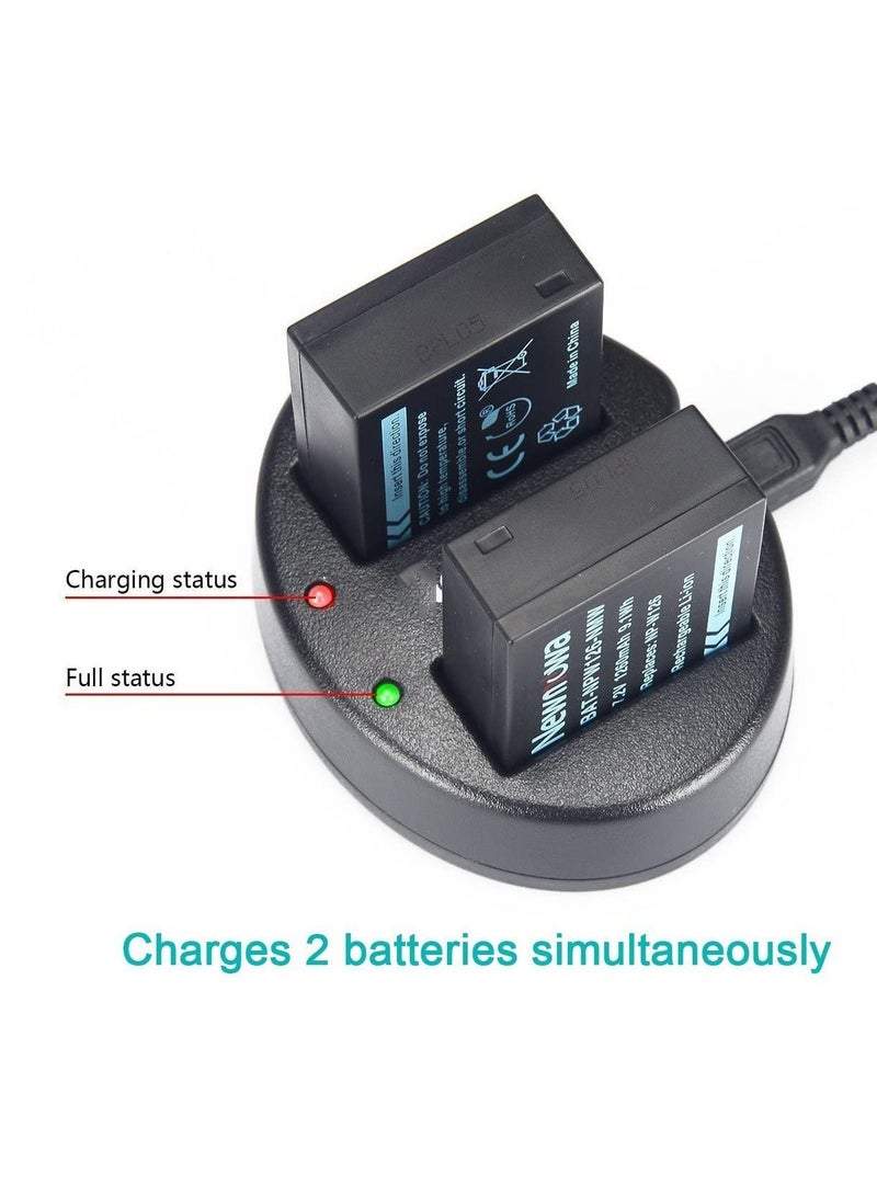 Y&D Dual USB Charger for Fujifilm NP-W126 NP-W126S and FinePix X-Pro1 X-Pro2 HS30EXR HS33EXR HS35EXR HS50EXR X100F X-A1 X-A2 X-A3 X-A5 X-E1 X-E2 X-M1 X-T1 X-T2 X-T10 X-T20 X-T100 X-H1  - Image 3