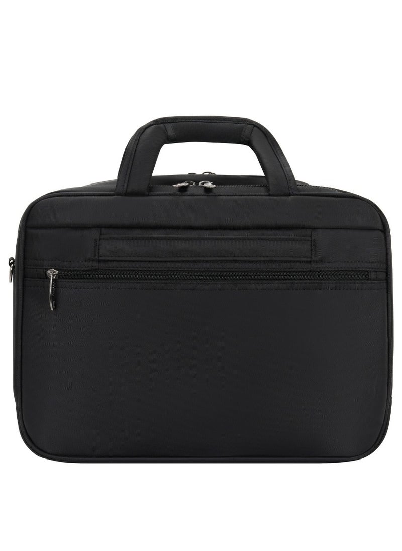 Stargold Laptop Bag, Premium 15.6" Business Briefcase With Multiple Compartments, Padded Shoulder Strap, And Water-Resistant Material, Black  - Image 2
