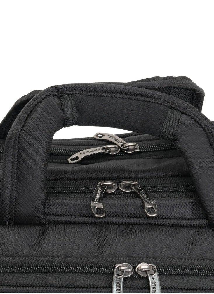 Stargold Laptop Bag, Premium 15.6" Business Briefcase With Multiple Compartments, Padded Shoulder Strap, And Water-Resistant Material, Black  - Image 3