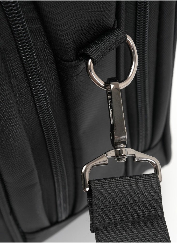 Stargold Laptop Bag, Premium 15.6" Business Briefcase With Multiple Compartments, Padded Shoulder Strap, And Water-Resistant Material, Black  - Image 4