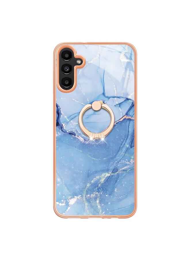 اس-توب جراب لهاتف Samsung Galaxy A35 من الرخام الكهربائي IMD مزدوج الجوانب مع حلقة - Image 2