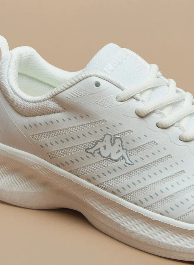 Kappa WHITE Textured School Sports Shoes With Lace-Up Closure for Women | Best Price UAE