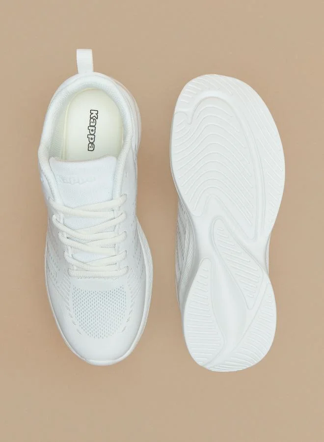 Kappa WHITE Textured School Sports Shoes With Lace-Up Closure for Women | Best Price UAE