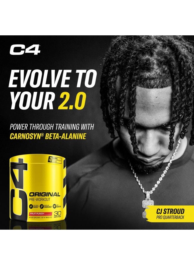 C4 Cellucor C4 Energy Drink Pre Workout Supplement Powder for Men & Women - Fruit Punch - 30 Servings (Packaging May Vary) - Image 4