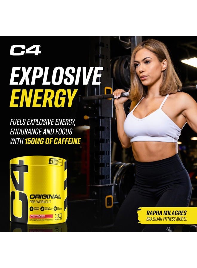 C4 Cellucor C4 Energy Drink Pre Workout Supplement Powder for Men & Women - Fruit Punch - 30 Servings (Packaging May Vary) - Image 5